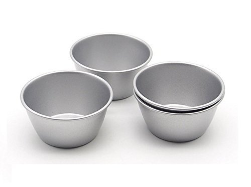 Astra shop Pack of 8 Individual Molds/ Chocolate Molten Pans/ Pudding Cups/ Raspberry Souffle Pot Pie Darioles... N4