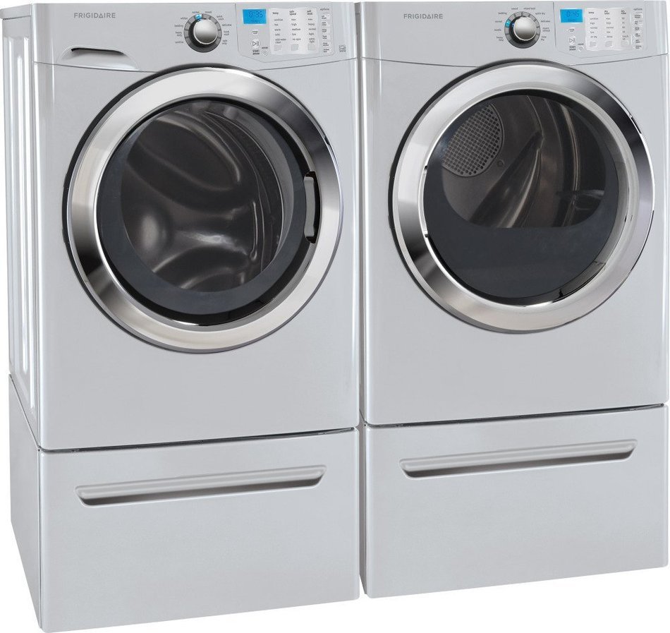 Frigidaire FFSE5115PA 7.0 Cu. Ft. Classic Silver Stackable With Steam Cycle Electric Dryer in Classic Silver N2