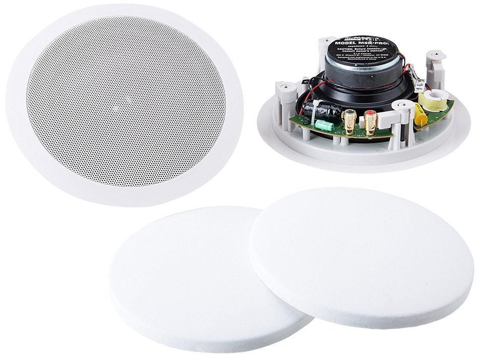 Bic America Msrpro6 6.5-Inch Weather-Resistant Muro Ceiling Speakers N2