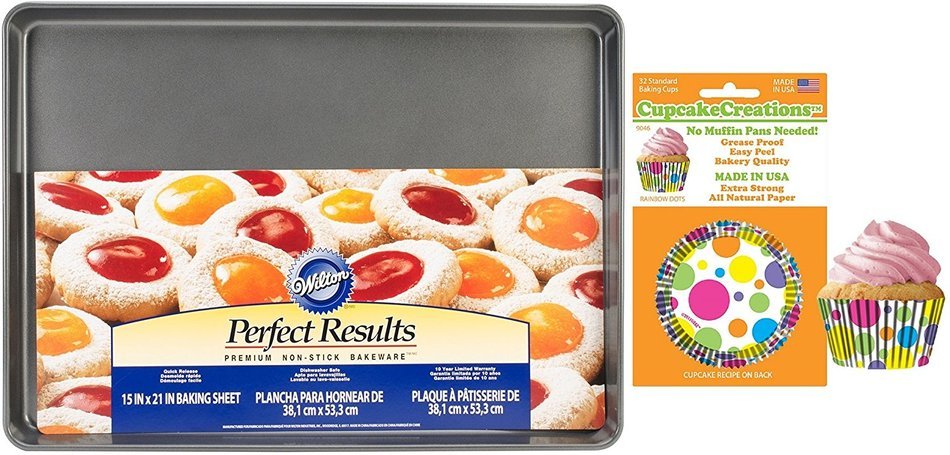 Rainbow Dots Cupcake Creations Baking Cups & Pan Set, W0109-90462