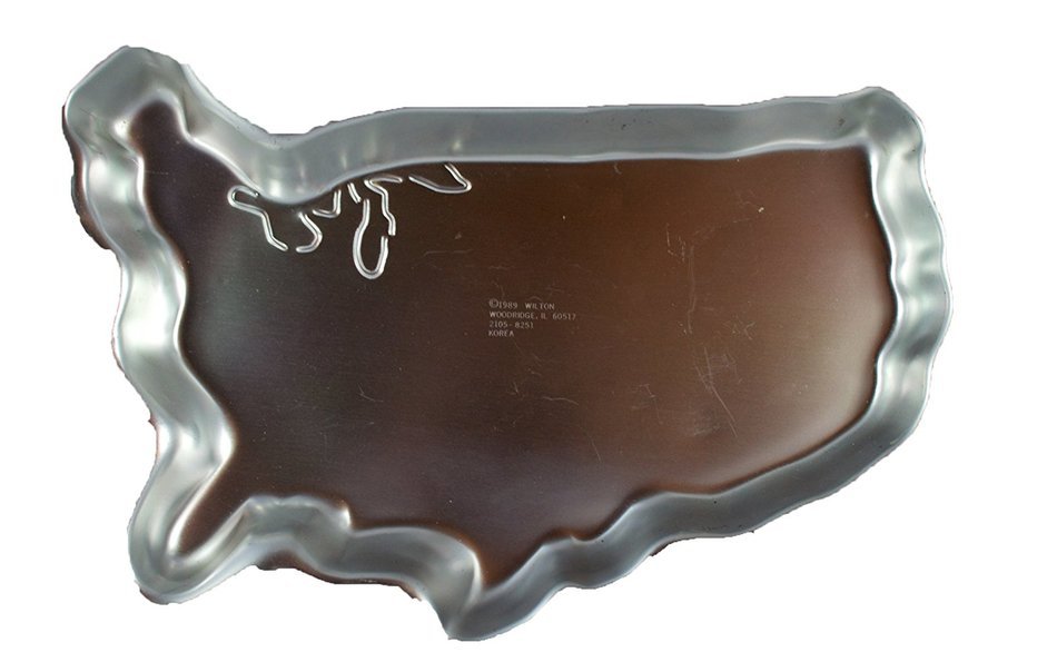 Wilton USA United States of America Cake Pan (2105-8251, 1989)
