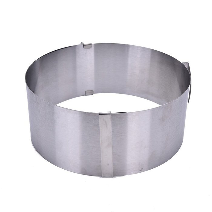 Supershopping Adjustable Cake Mousse Mould Stainless Steel Cake Baking Mold Ring 6" to 12" N3