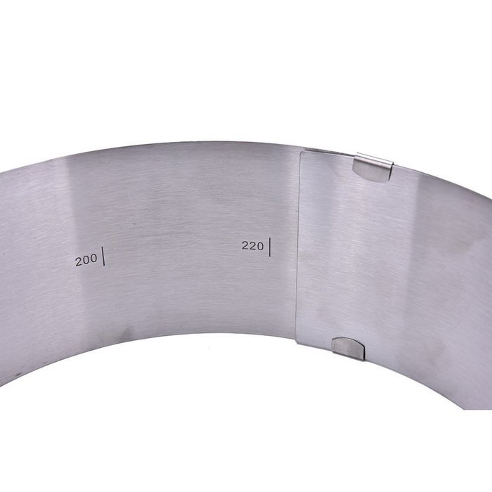 Supershopping Adjustable Cake Mousse Mould Stainless Steel Cake Baking Mold Ring 6" to 12" N4