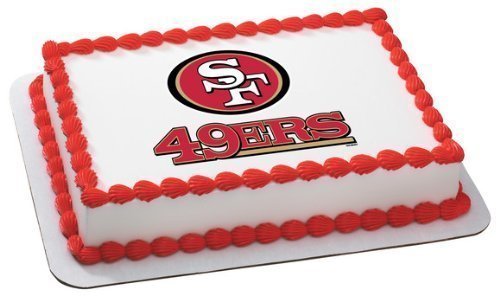 1 X NFL San Francisco 49ers ~ Edible Cake Image Topper