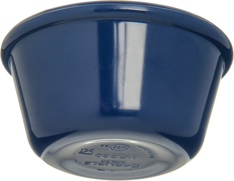 Carlisle S28060 Melamine Smooth Ramekin, 3 oz Capacity, 1.43" Height, Cobalt Blue (Case of 48) N5