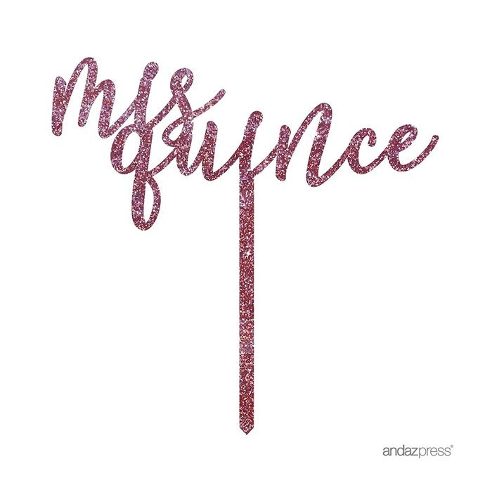 Andaz Press 5th Birthday and Anniversary Acrylic Cake Toppers, Pink Glitter, Number 5, 1-Pack N91