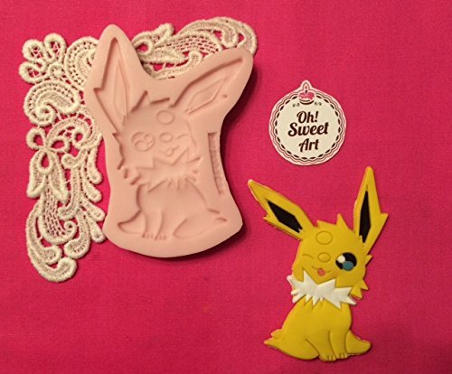 Picachu, Pikachu , Pokemon ,fondant, soap cupcake topper Cake Silicone Mold By Oh! Sweet Art FDA Approved for...