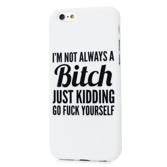 iPhone 6S Case,iPhone 6 Case (4.7") - Candy Color Kidding Words Series Slim Fit Shock-absorption Full Edge Protective... N34