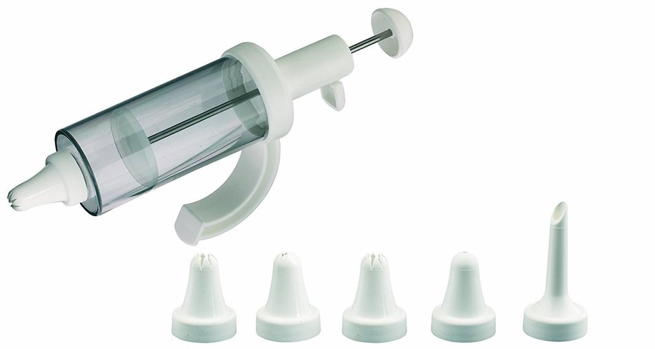 Westmark Westmark Garnishing and Doughnut Filling Syringe - The Ideal Tool For Passionate Bakers, , White