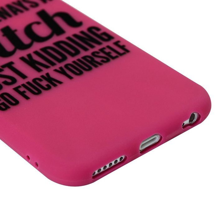 iPhone 6S Case,iPhone 6 Case (4.7") - Candy Color Kidding Words Series Slim Fit Shock-absorption Full Edge Protective... N38
