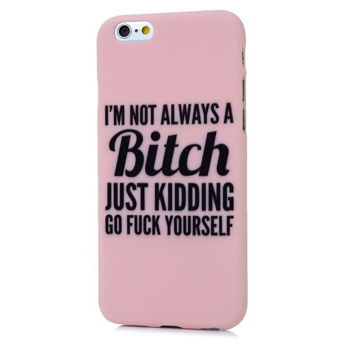 iPhone 6S Case,iPhone 6 Case (4.7") - Candy Color Kidding Words Series Slim Fit Shock-absorption Full Edge Protective... N40
