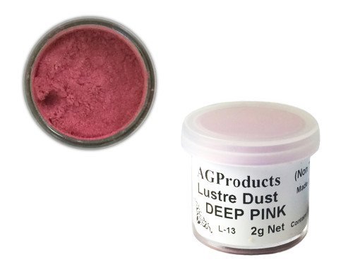 Deep Pink Luster Dust by AG Products ( 2 Grams)