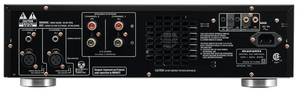 Marantz MM7025 Stereo Power Amplifier (Black) N2