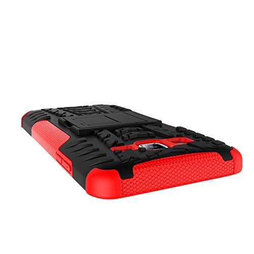 Galaxy On5 Case, MCUK Heavy Duty Rugged Dual Layer - Soft/Hard Shell 2 in 1 Tough Protective Cover Case with Kickstand... N20