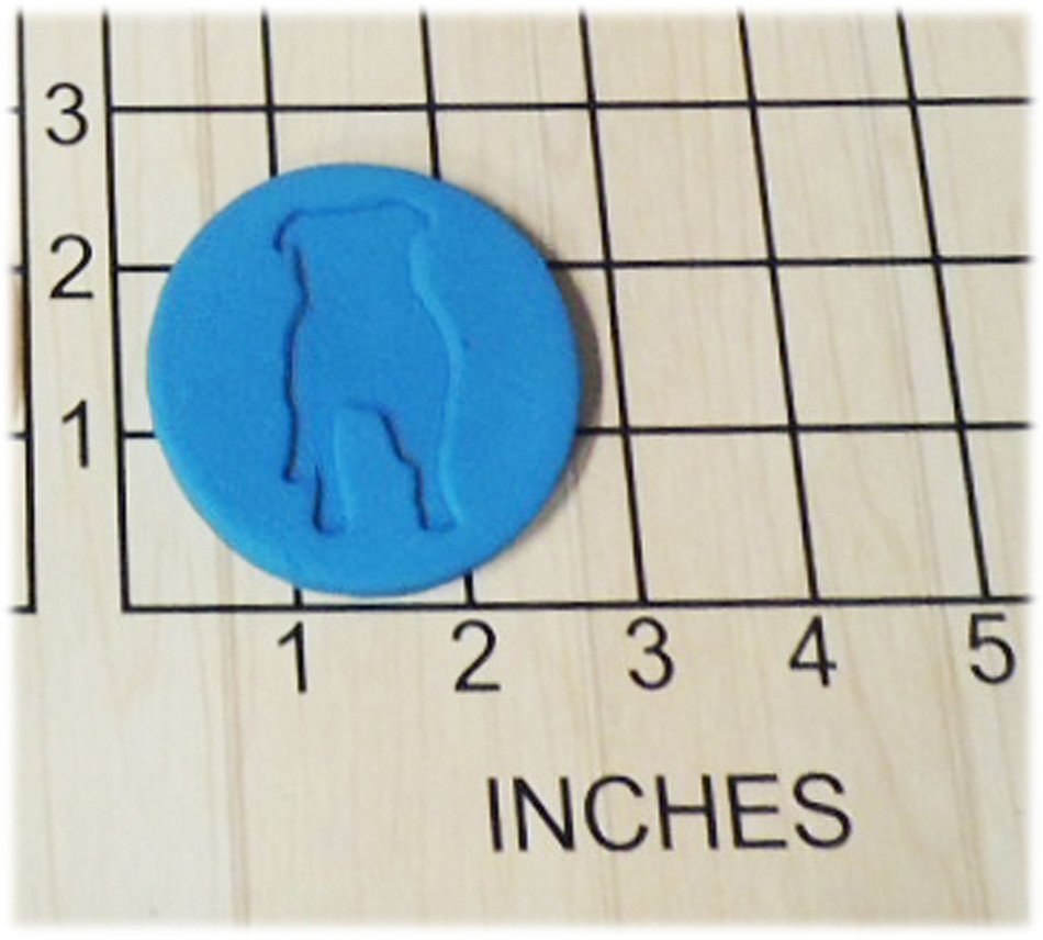 Pit bull Dog Shaped Cookie Cutter and Stamp #1232