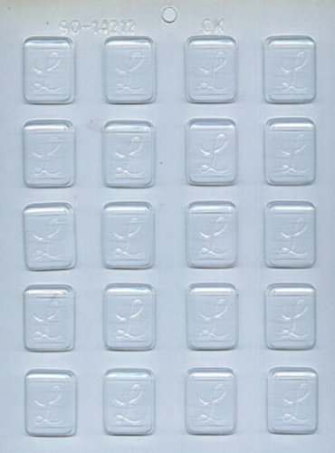 CK Products 1-1/4-Inch L-Initial Mint Chocolate Mold