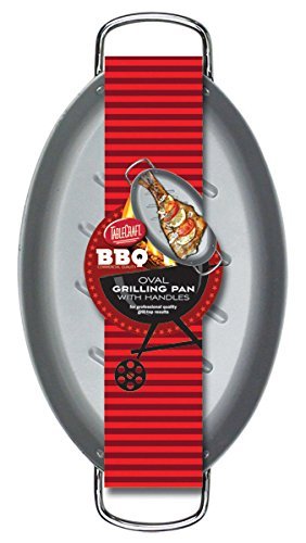 TableCraft BBQ158M BBQ Oval Roasting Pan, Coated Steel, 15-Inch by 7-Inch N4
