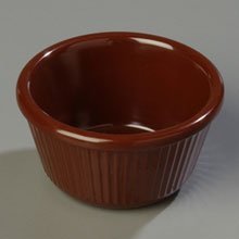 Cobalt Blue Heavy Weight Melamine Fluted Ramekin 4 Ounce -- 48 per case