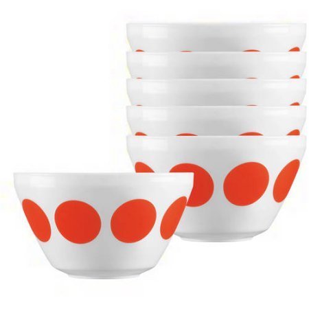 Spot on, Pyrex Vintage Charm 6-Piece Opal Glass Mixing Bowl Set N2