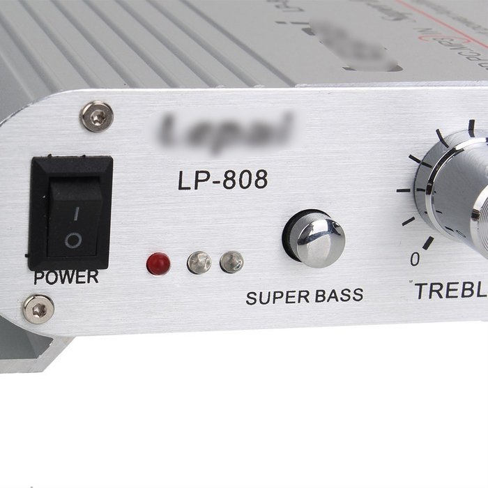 BQLZR 12V 50W LP-808 Mini Hi-Fi Stereo Audio Amplifier For Car Motorcycle Motorbike N3