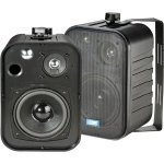 TIC - 5" 40-Watt 3-Way Outdoor Patio Speakers - Black