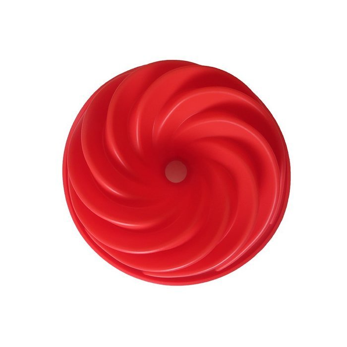 Sago Brothers Large Spiral Shaped Bundt Cake Pan, Flower Shaped Silicone Baking Mold Decorating Dessert Cake Pan...