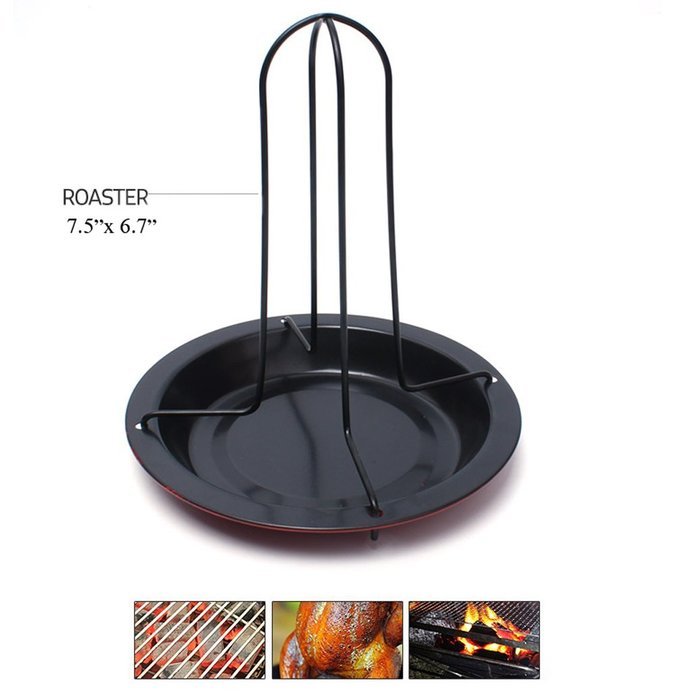 AMYAMY Vertical Roaster Chicken Cooker/ Vertical Meat Poultry Chicken Turkey Roaster for Home and Outdoor N4