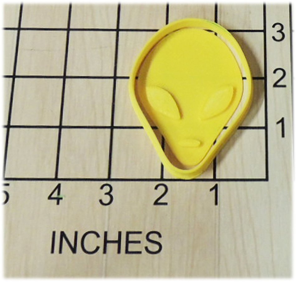 UFO Alien Shaped Cookie Cutter and Stamp #1216