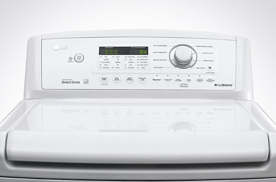 LG H/E Super Capacity H/E Top Load Laundry Pair with Powerful StainCare Technology WT4870CW DLE4870W (ELECTRIC... N7