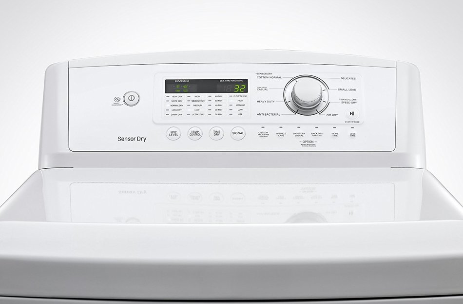 LG H/E Super Capacity H/E Top Load Laundry Pair with Powerful StainCare Technology WT4870CW DLE4870W (ELECTRIC... N8