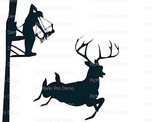 8" Round - Deer Hunting Birthday - Edible Cake/Cupcake Party Topper!!!