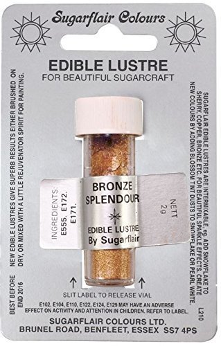 Sugarflair Sugarcraft Lustre Dusting Powder BRONZE SPLENDOR-2g
