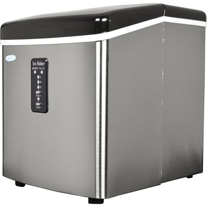 NewAir AI-100SS 28-Pound Portable Ice Maker, Stainless Steel N6