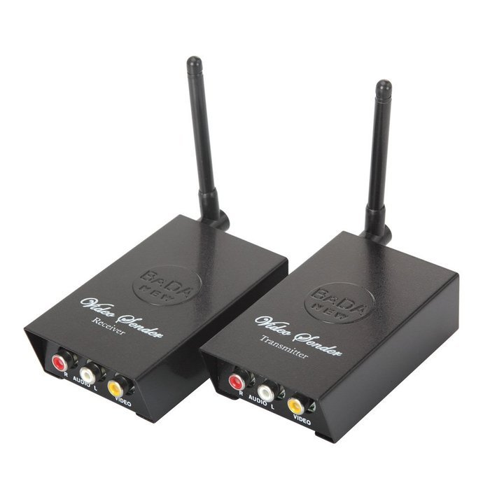 BADA 4 Channels A/V 2.4GHz 2.4G Wireless Audio Video Transmitter Receiver Sender N3