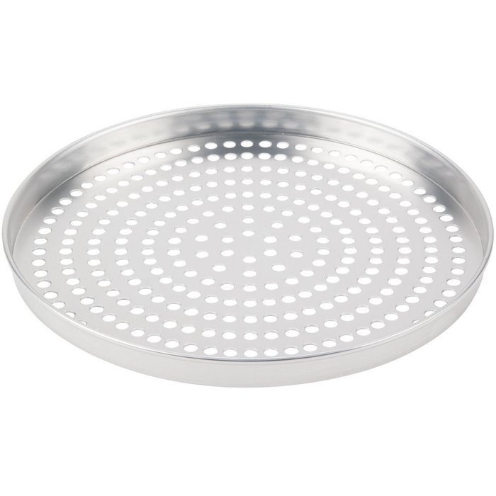 American Metalcraft A4013SP 13" x 1" Super Perforated Standard Weight Aluminum Straight Sided Pizza Pan N2