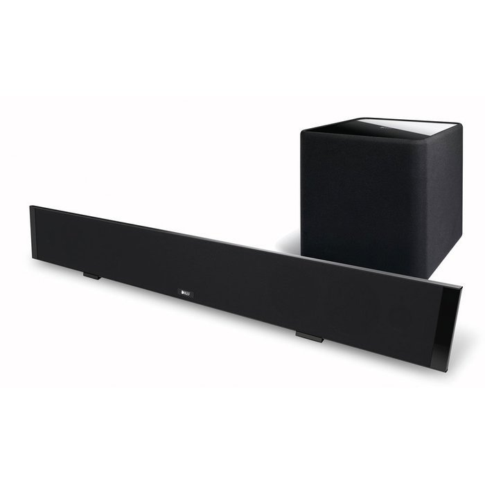 KEF V720W Digital TV Soundbar System with Wireless Subwoofer (Black)