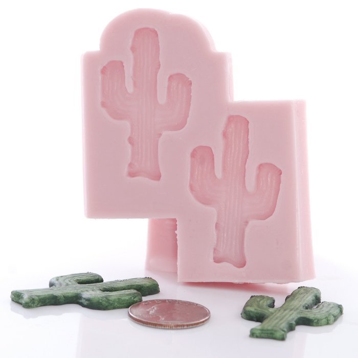 Small Cactus Silicone Mold Chocolate, Fondant, Candy, Resin, Clay, Flexible and Easy to Use. N2