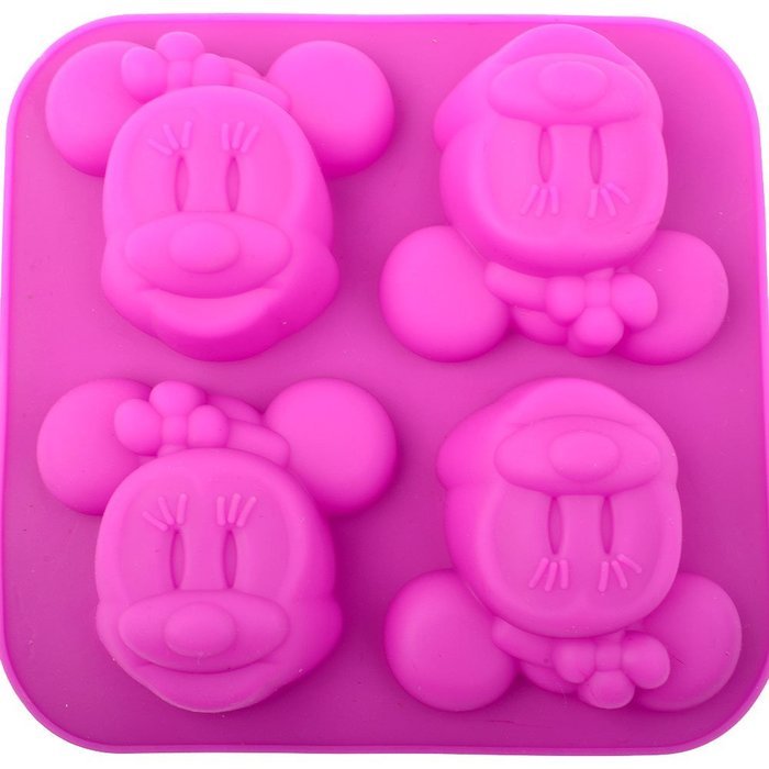 Silicone Molds MinieMouse - 4 Holes Mini Mouse Silicone Mold DIY Handcraft Soap Making Cake Cupcake Chocolate... N3