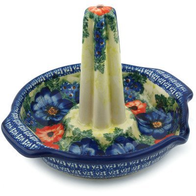 Polish Pottery Roaster with Handles and Spout 9-inch UNIKAT N2