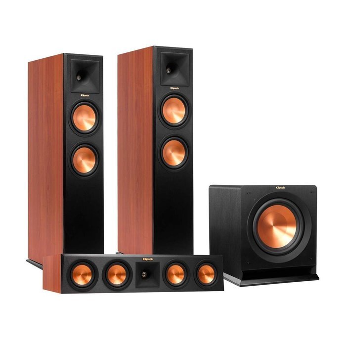 Klipsch RP-260F Reference Premiere Floorstanding Speaker Package with RP-440C Center Channel Speaker and R112... N4
