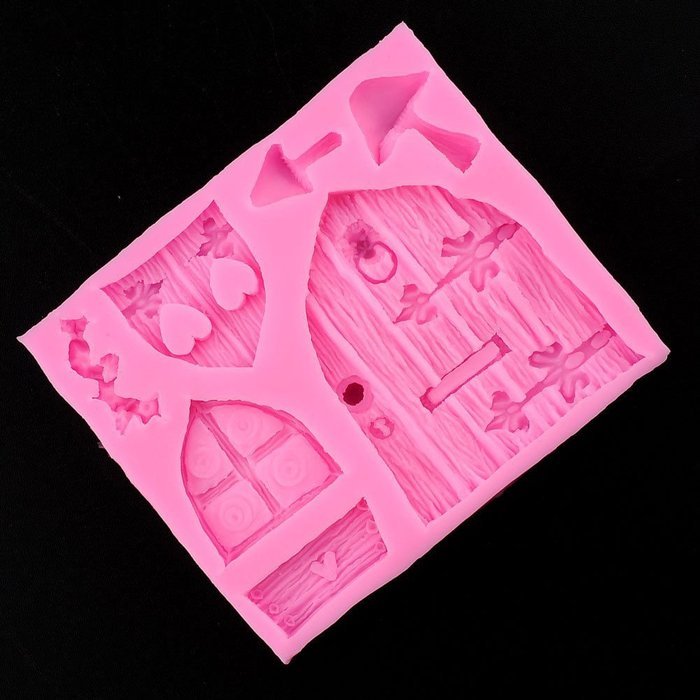 House Cartoon Door Mushroom Cake Decor Fondant Mould Chocolate Mold Tool By Palker Sky N3