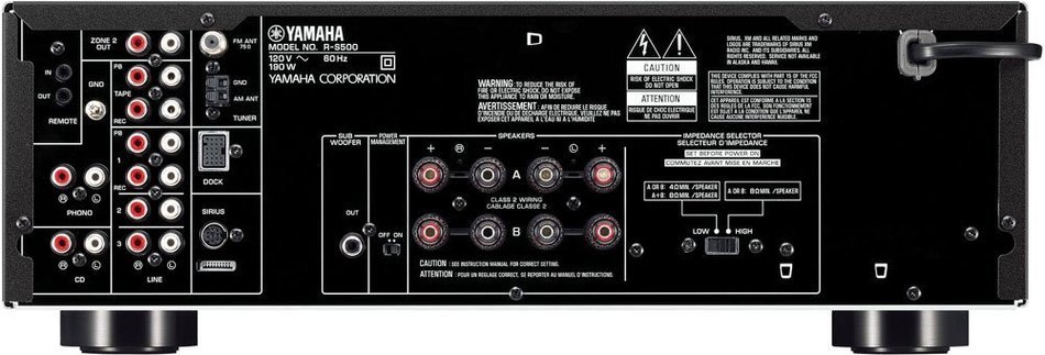 Yamaha RS500BL Stereo Receiver (Certified Refurbished)