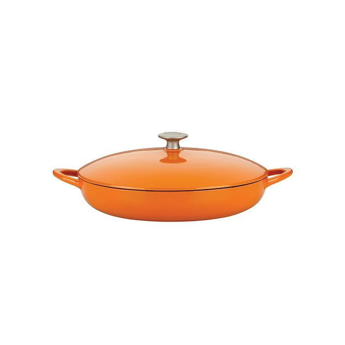 Mario Batali by Dansk Enameled Cast Iron Pizza Pan and Griddle, 12-Inch, Chianti N30