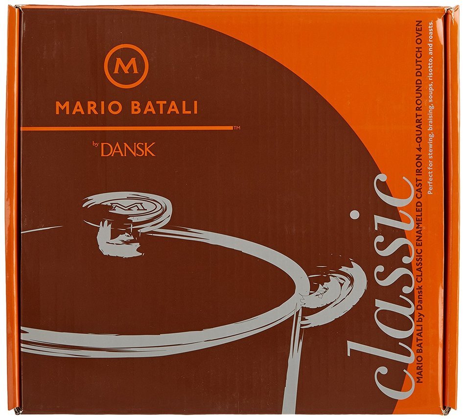 Mario Batali by Dansk Enameled Cast Iron Pizza Pan and Griddle, 12-Inch, Chianti N35