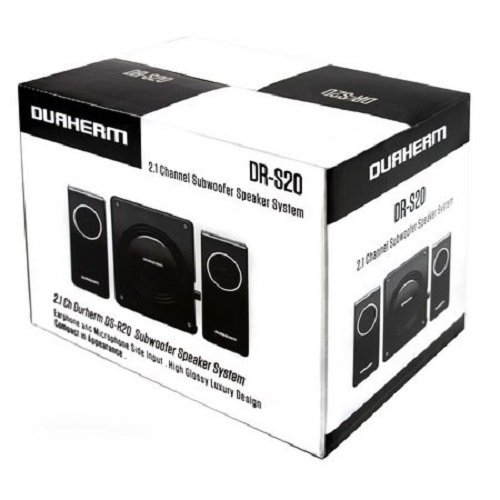 Durherm DR-S20 2.1 Glossy Surface Luxury Design Subwoofer Speaker System Equipped with Microphone and Headphone... N5