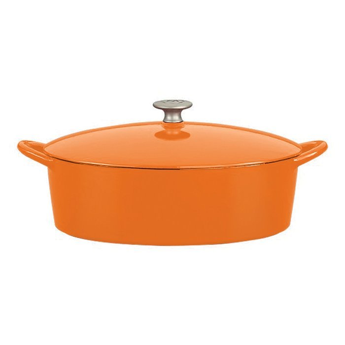 Mario Batali by Dansk Enameled Cast Iron Pizza Pan and Griddle, 12-Inch, Chianti N36