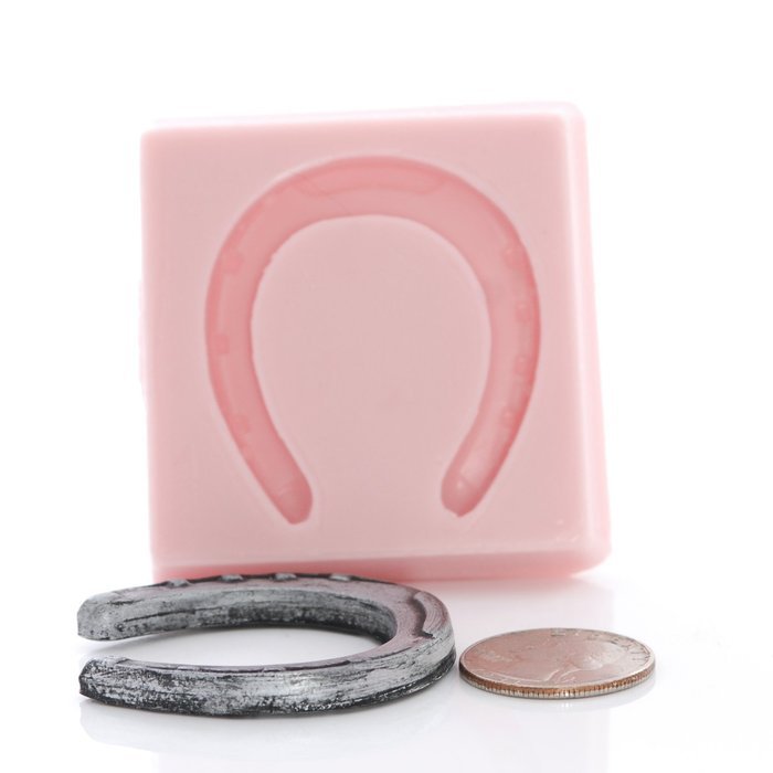 Small Horse Shoe Silicone Mold Chocolate, Fondant, Candy, Resin, Clay, Flexible and Easy to Use. N2