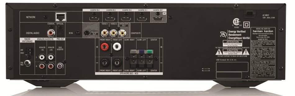 Harman Kardon AVR 1510 5.1-Channel 75-Watt Networked Audio/Video Receiver N3