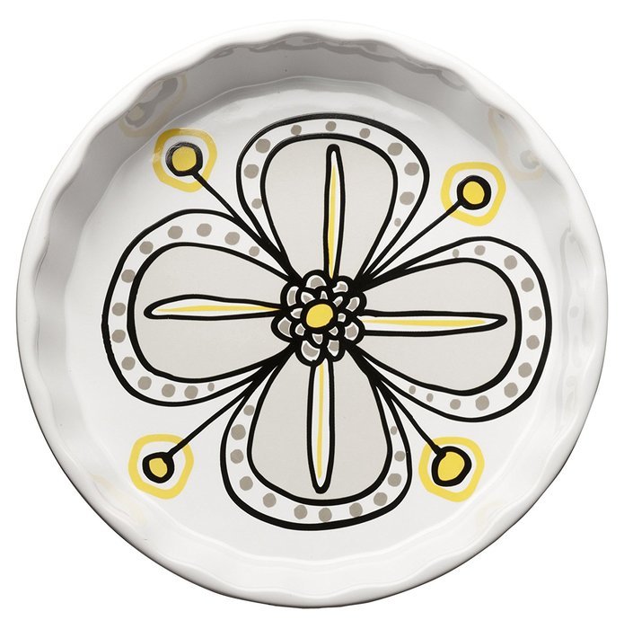 Sagaform 5016363 Bloom Stoneware Pie Plate