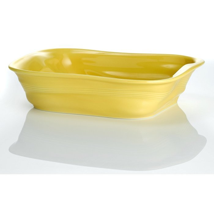 Revol 644785 Froisses Crumple Roasting Dish, Seychelles Yellow